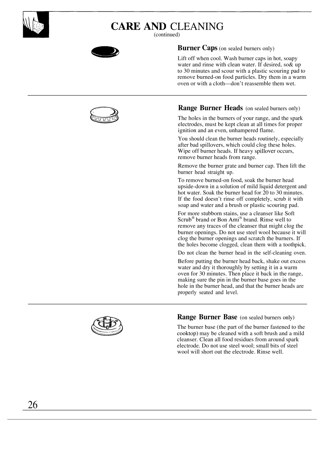 GE JGBP27GEN, JGBP26GEN installation instructions CAm Am Cleaning 