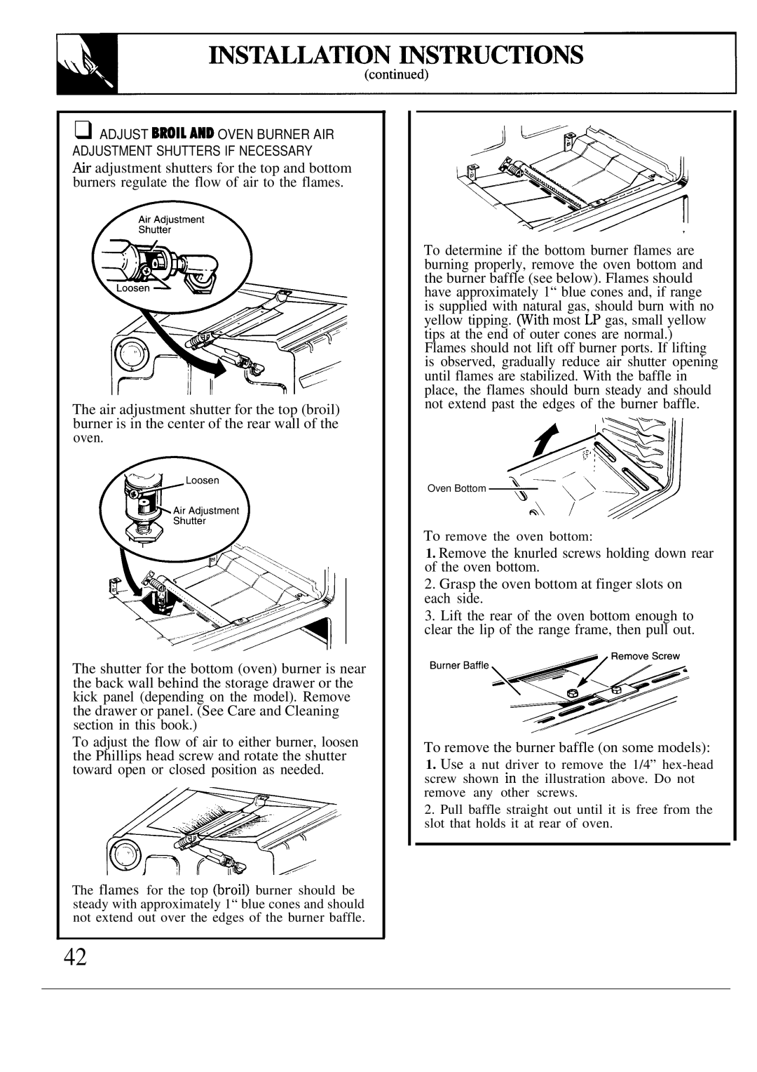 GE JGBP27GEN, JGBP26GEN installation instructions ~STALLATION mSTRUC~ONS 