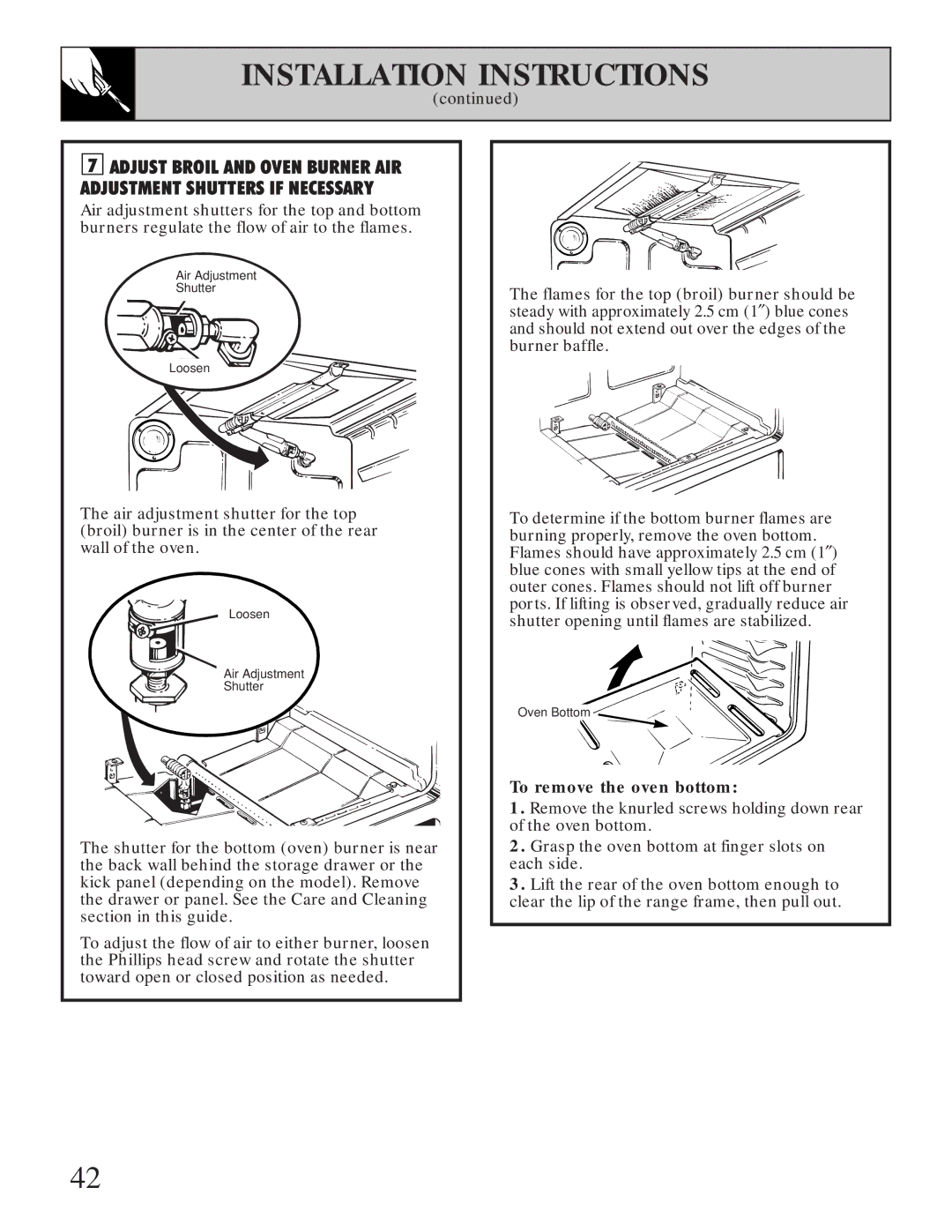 GE JGBP35GZX manual To remove the oven bottom 