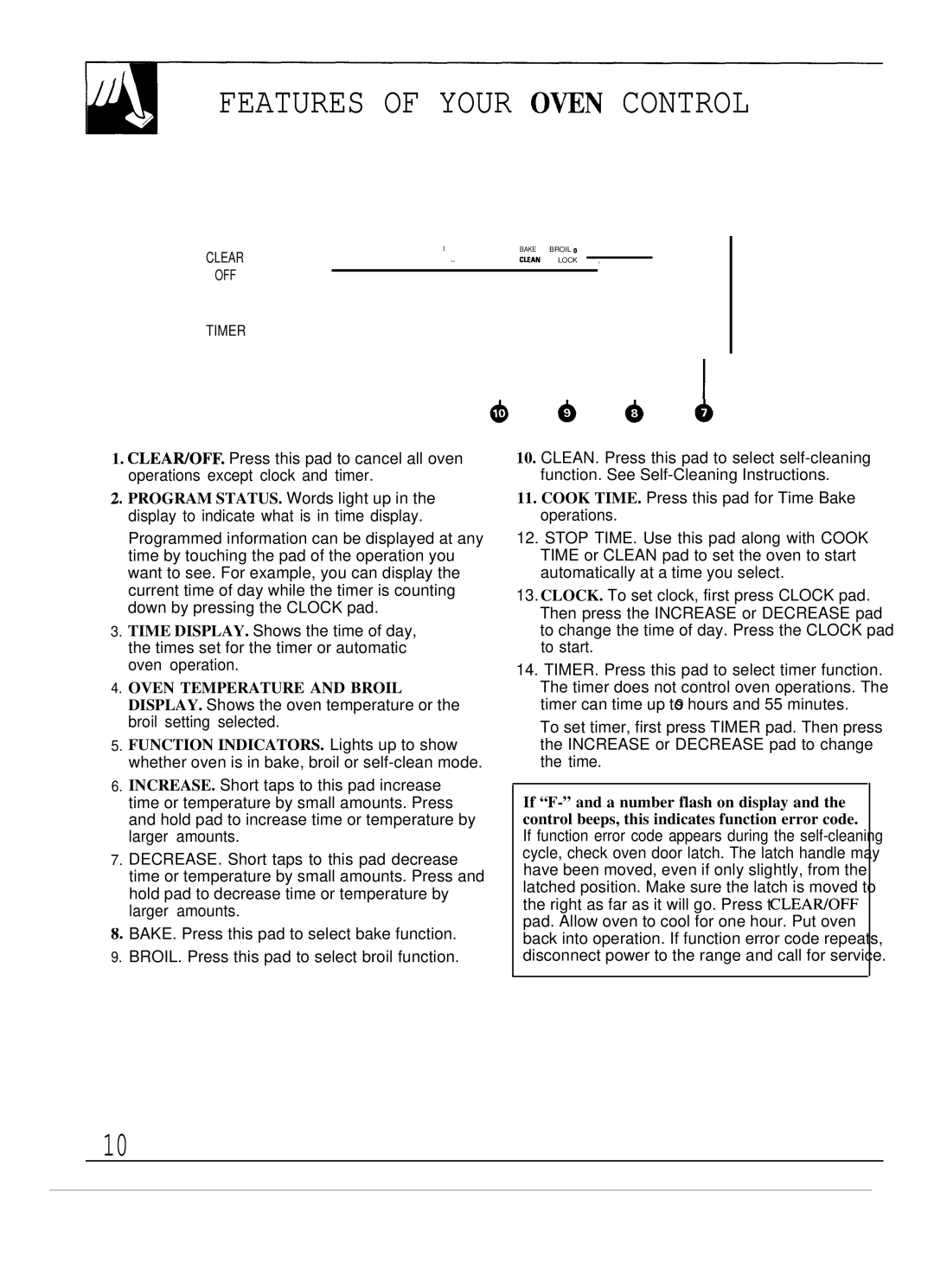 GE JGBP34GEP, JGBP38GES, JGBP35GEP, JGBP31GEP manual Features of Your OWN Control, 6666 