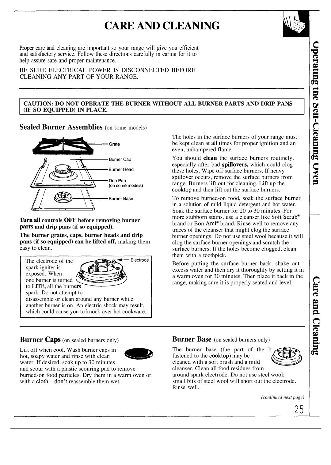 GE JGBP35GEP, JGBP38GES, JGBP34GEP, JGBP31GEP manual ~Grate, Sealed Burner Assemblies on some models 