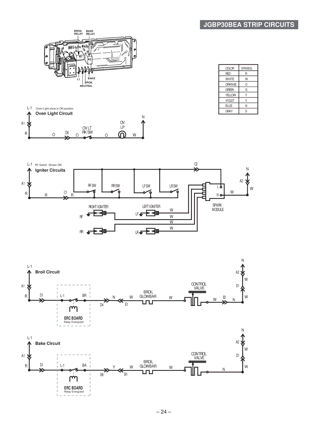 GE JGBP26 A, JGBP85 A, JGBP79 A, JGBP90 A, JGBP86 A, JGBP35 A, JGBP30 A manual JGBP30BEA Strip Circuits 