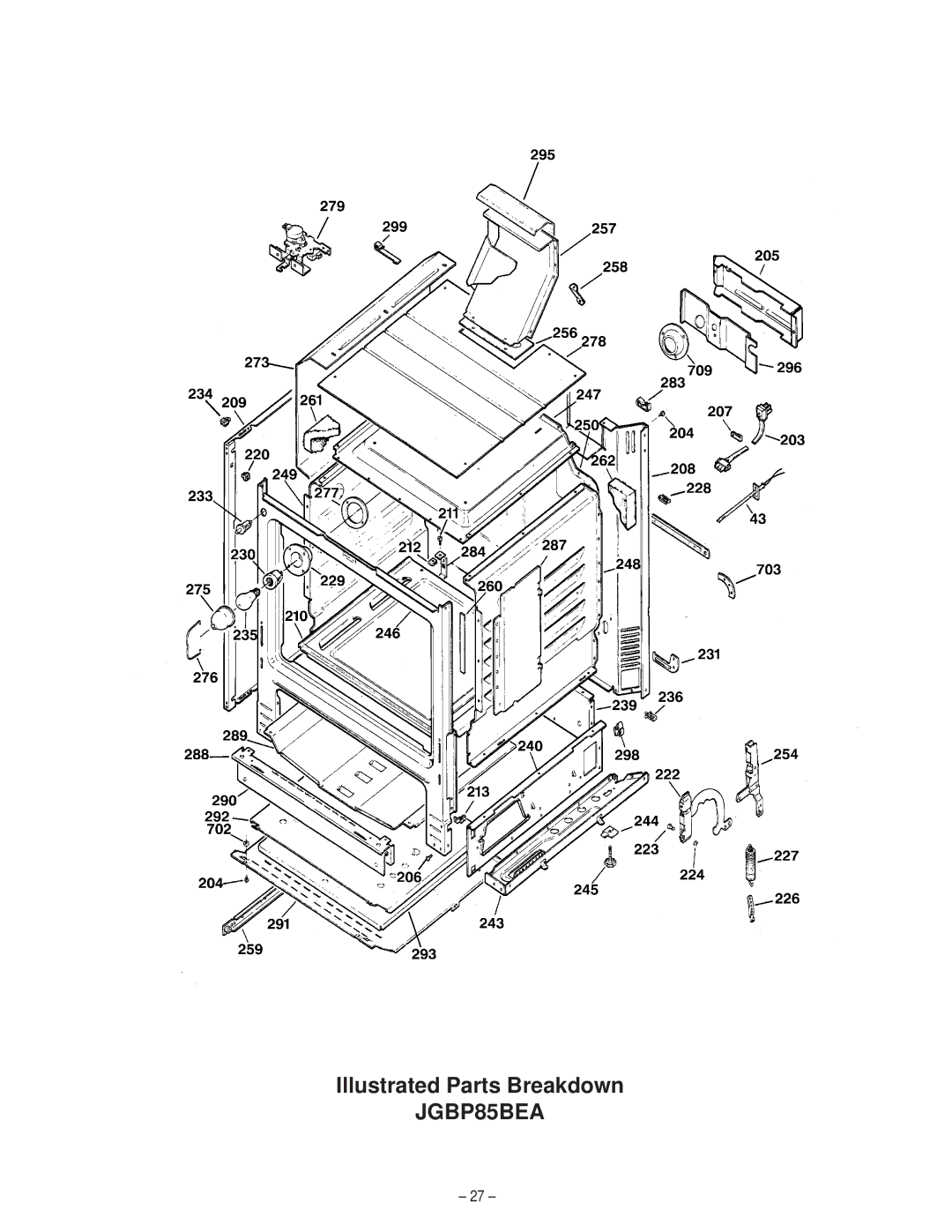 GE JGBP79 A, JGBP85 A, JGBP90 A, JGBP86 A, JGBP35 A, JGBP26 A, JGBP30 A manual JGBP85BEA 