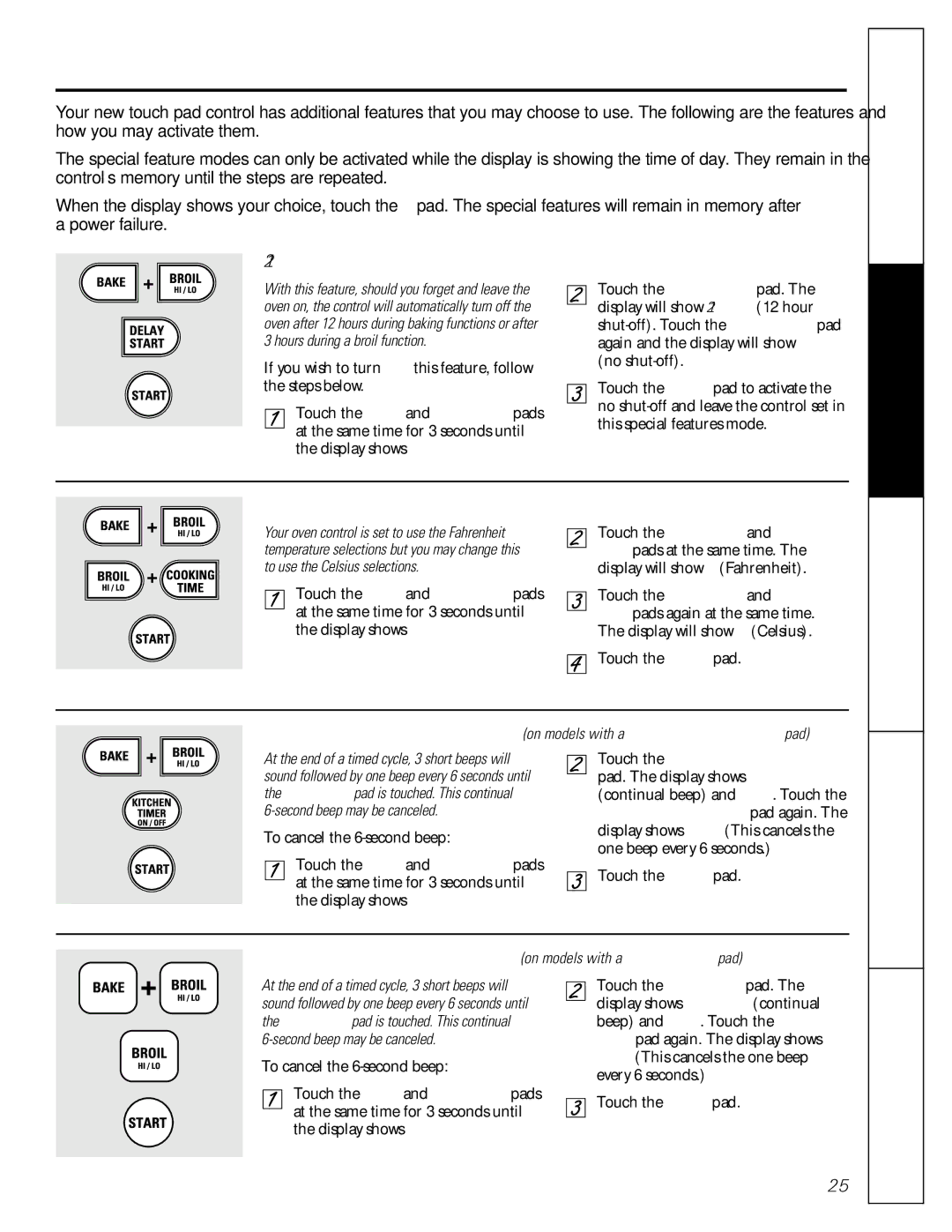 GE JGB918, JGBP88 manual Special features of your upper oven control, Safety Instructions, Hour Shut-Off 