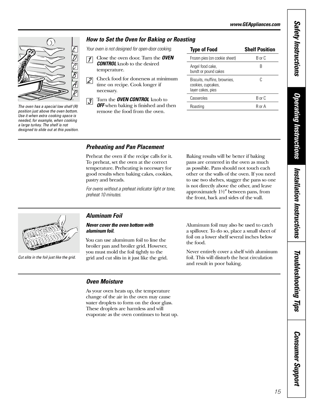 GE JGBS10, JGBS09 manual Installation, Tips Consumer Support 