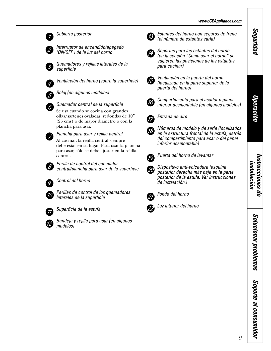 GE JGBS10, JGBS09 manual Soporte al consumidor 