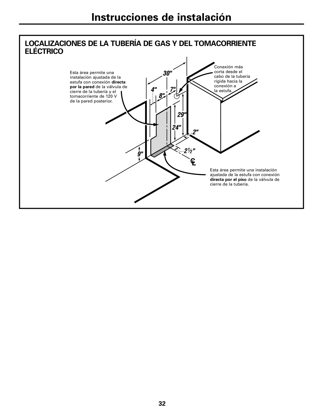 GE JGBS09, JGBS10 manual Instrucciones de instalación 