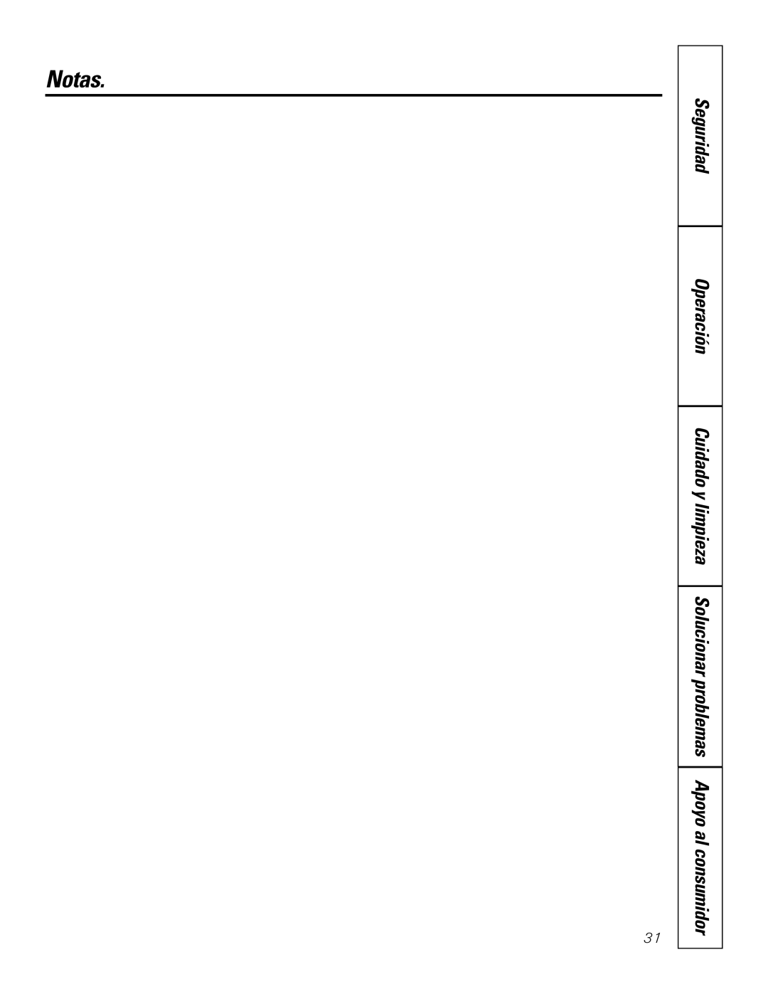 GE JGP637 installation instructions Notas 