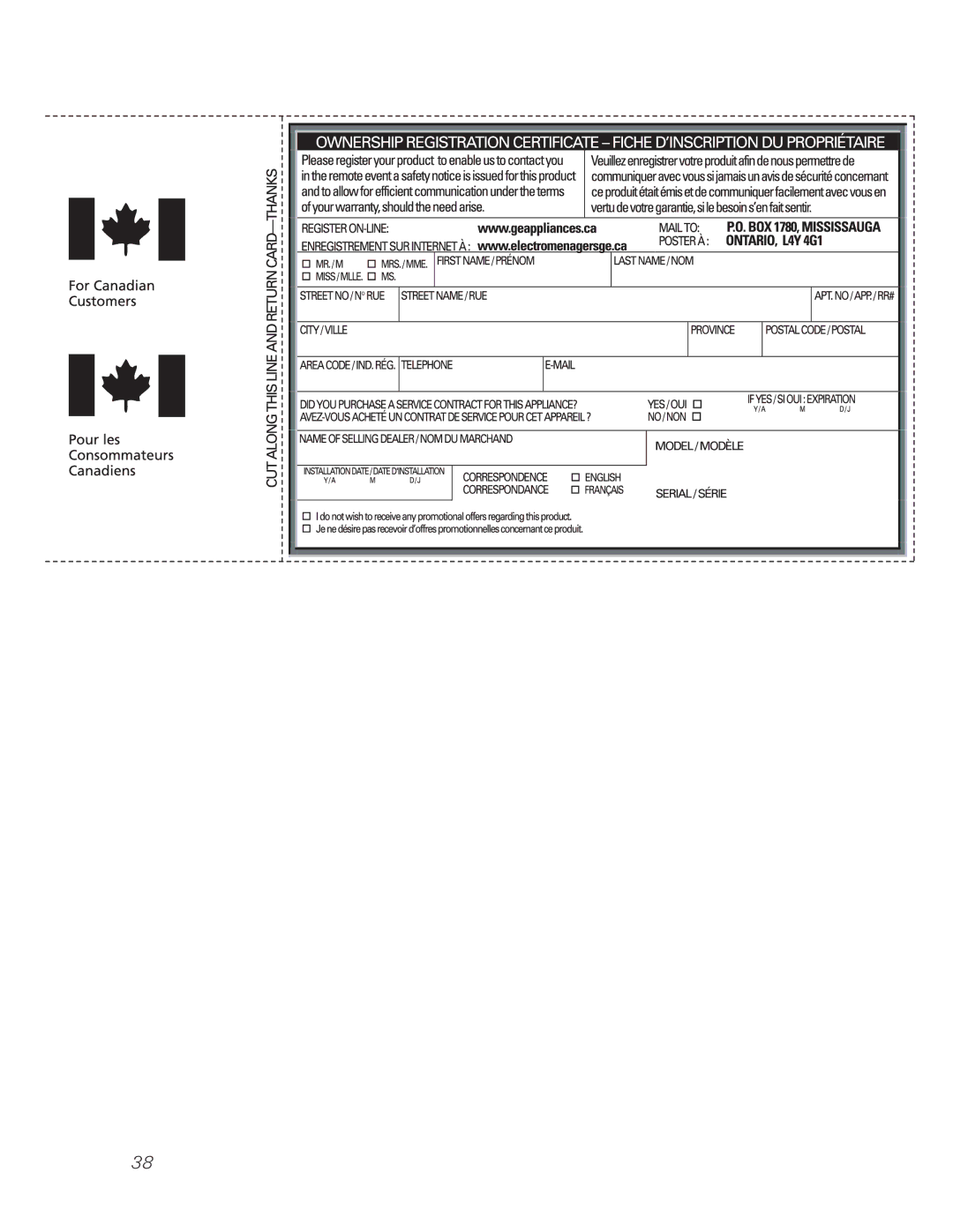 GE JGS905 owner manual 