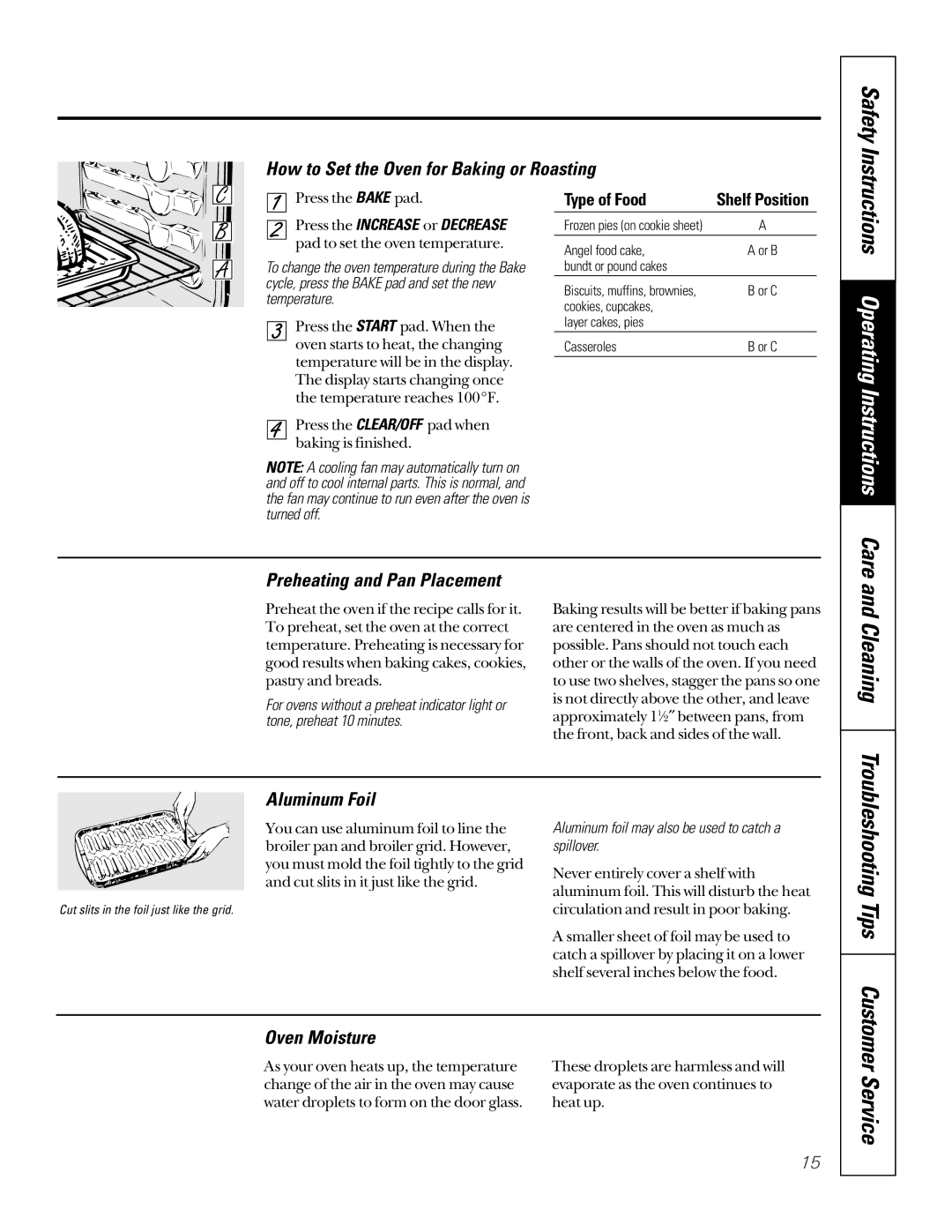 GE JGSP22 owner manual Care and Cleaning, Service 