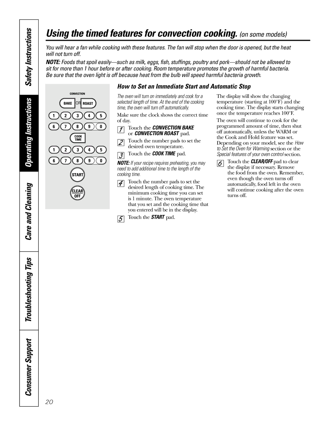 GE JGSP48 owner manual Make sure the clock shows the correct time of day 