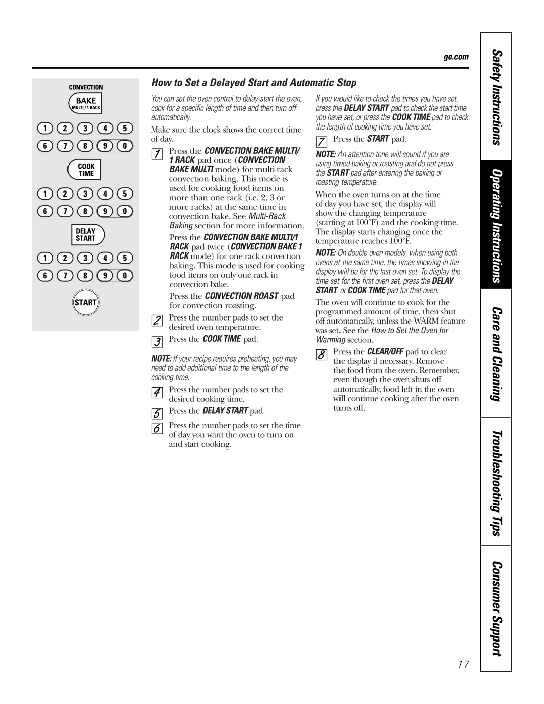 GE JK95527, JK91527, JT95530, JT91530 owner manual Safety 