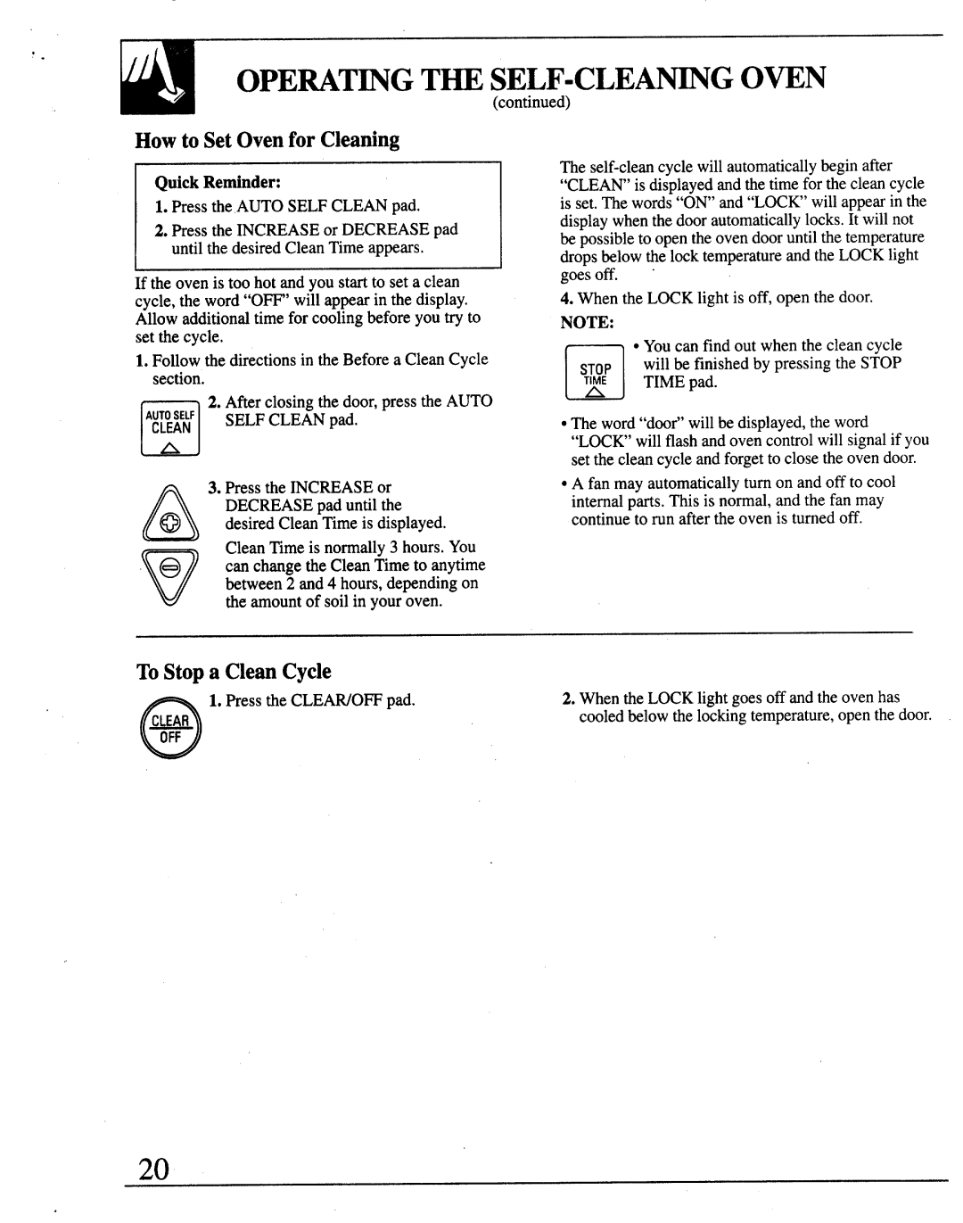 GE JKP13, JKP26, JRP14, 164D2966P122 warranty Howto Set Ovenfor Cleaning, ToStop a Clean Cycle 