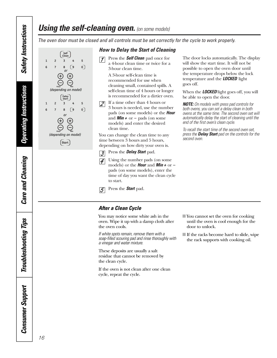 GE JTP7530, JKP3527, JKP3027, JKP5527, JKP7027 Consumer Support Troubleshooting Tips, Care and Cleaning, After a Clean Cycle 