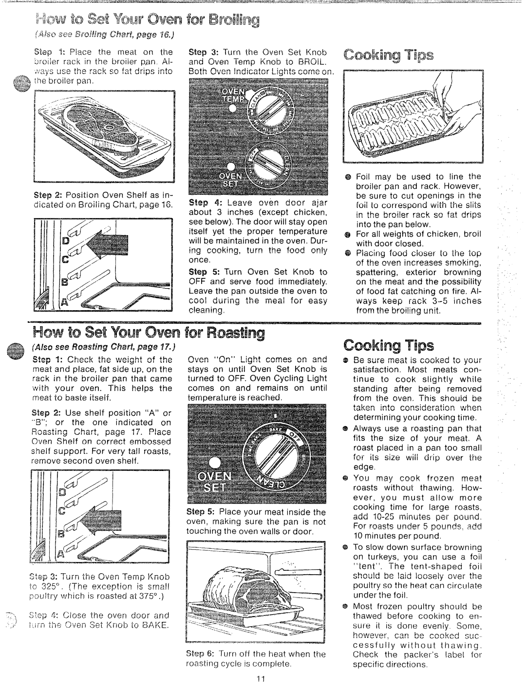 GE 49-4545, JKP55G manual ’? 7A, Ah see Roasting Chart, page 1?’ 