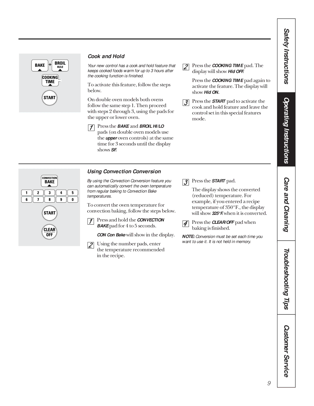 GE JTP18, JKP56, JKP18 Safety Instructions Operating Instructions, Care and Cleaning Troubleshooting Tips Customer Service 