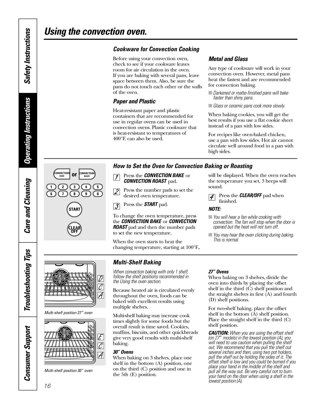 GE JKP56, JKP18, JTP56, JTP18 owner manual Tips Care and Cleaning, Consumer Support Troubleshooting 