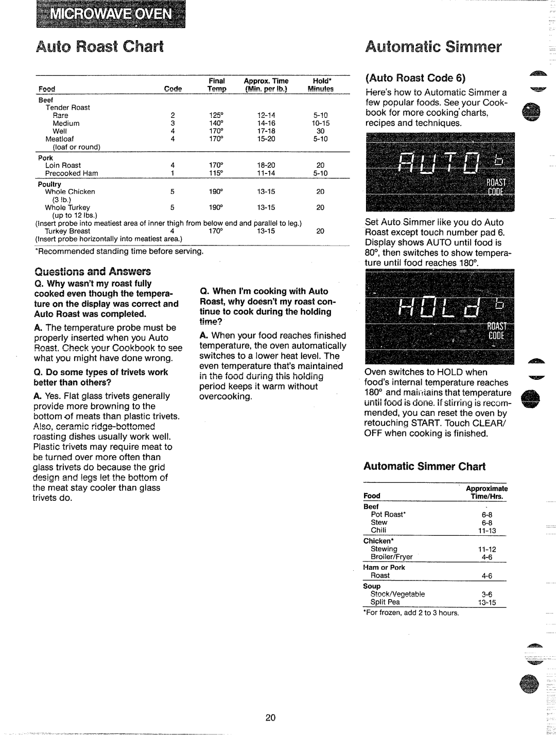 GE JKP67G manual AAnswver$W, Tnk 