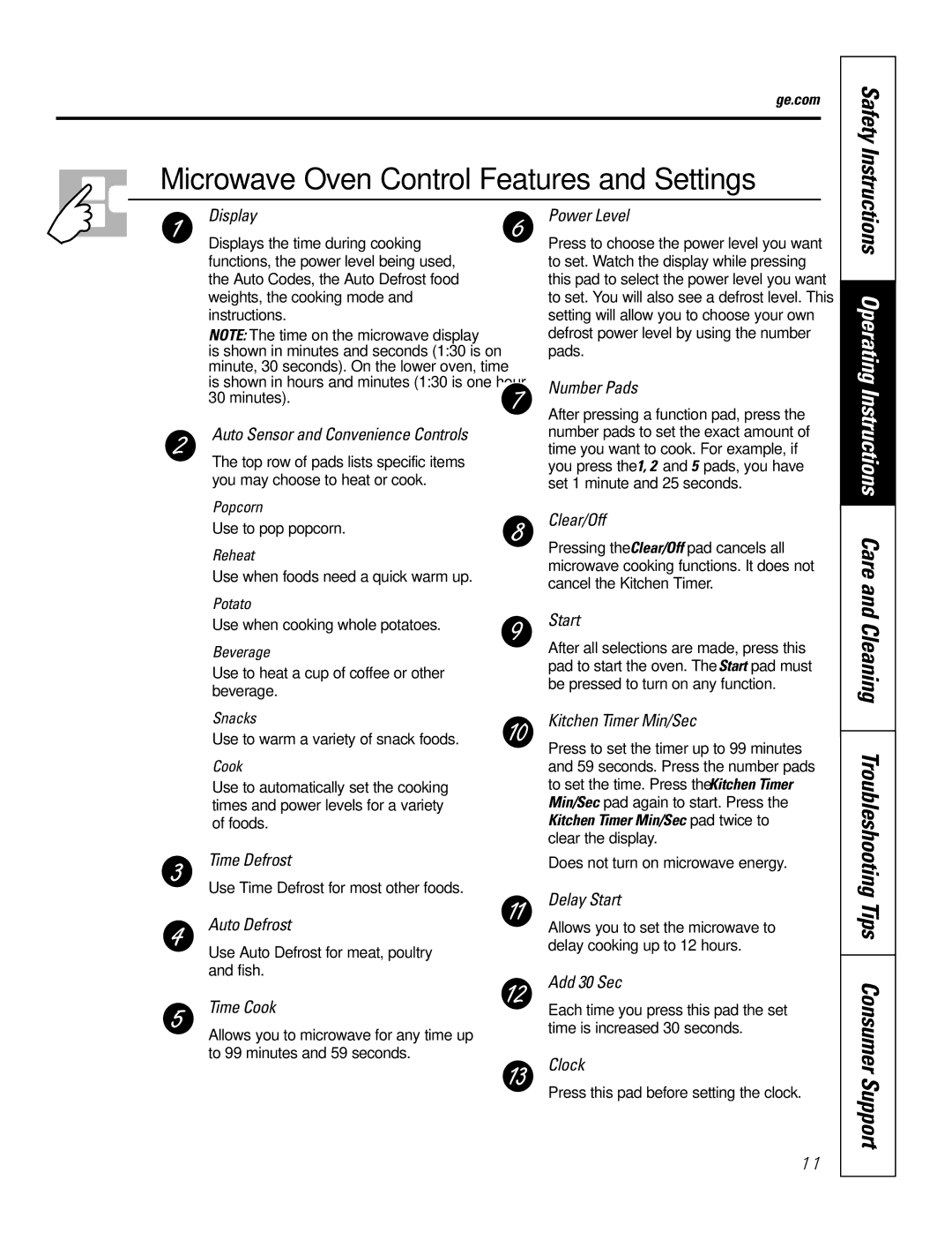 GE JTP9030, JKP9027 owner manual Cleaning Troubleshooting Tips Consumer Support 