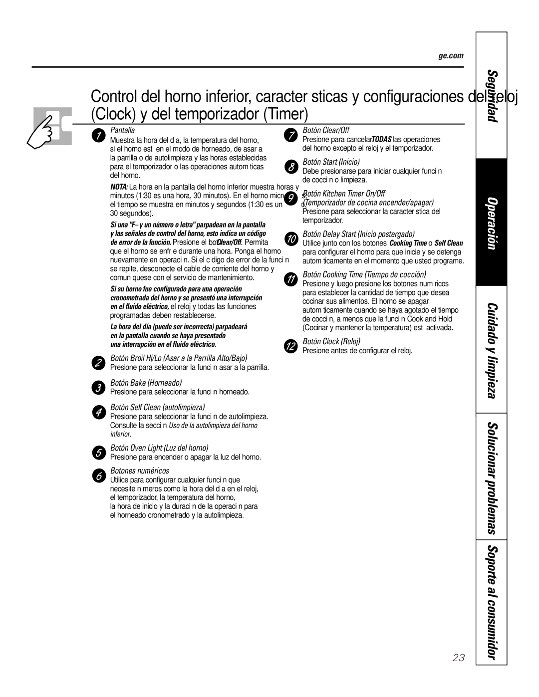 GE JTP9030, JKP9027 owner manual Seguridad 