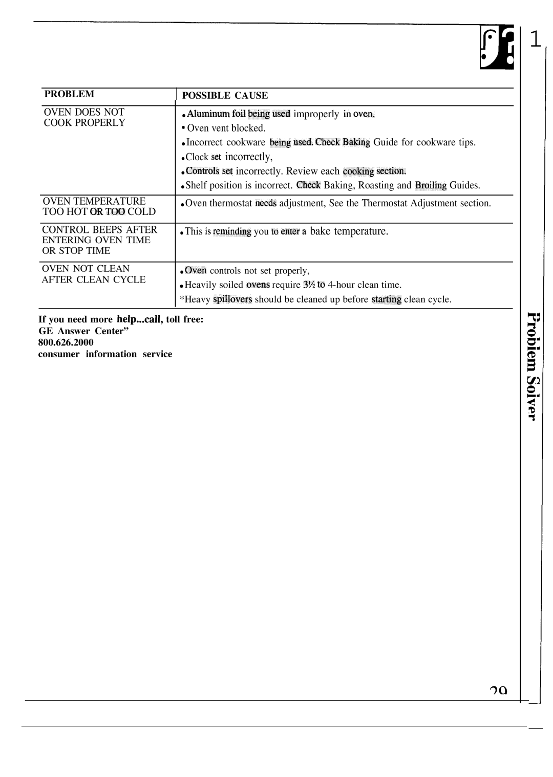 GE JMP31WR, JMP32AR If you need more help...ca1l, toll free, GE Answer Center 800.626.2000 Consumer information service 