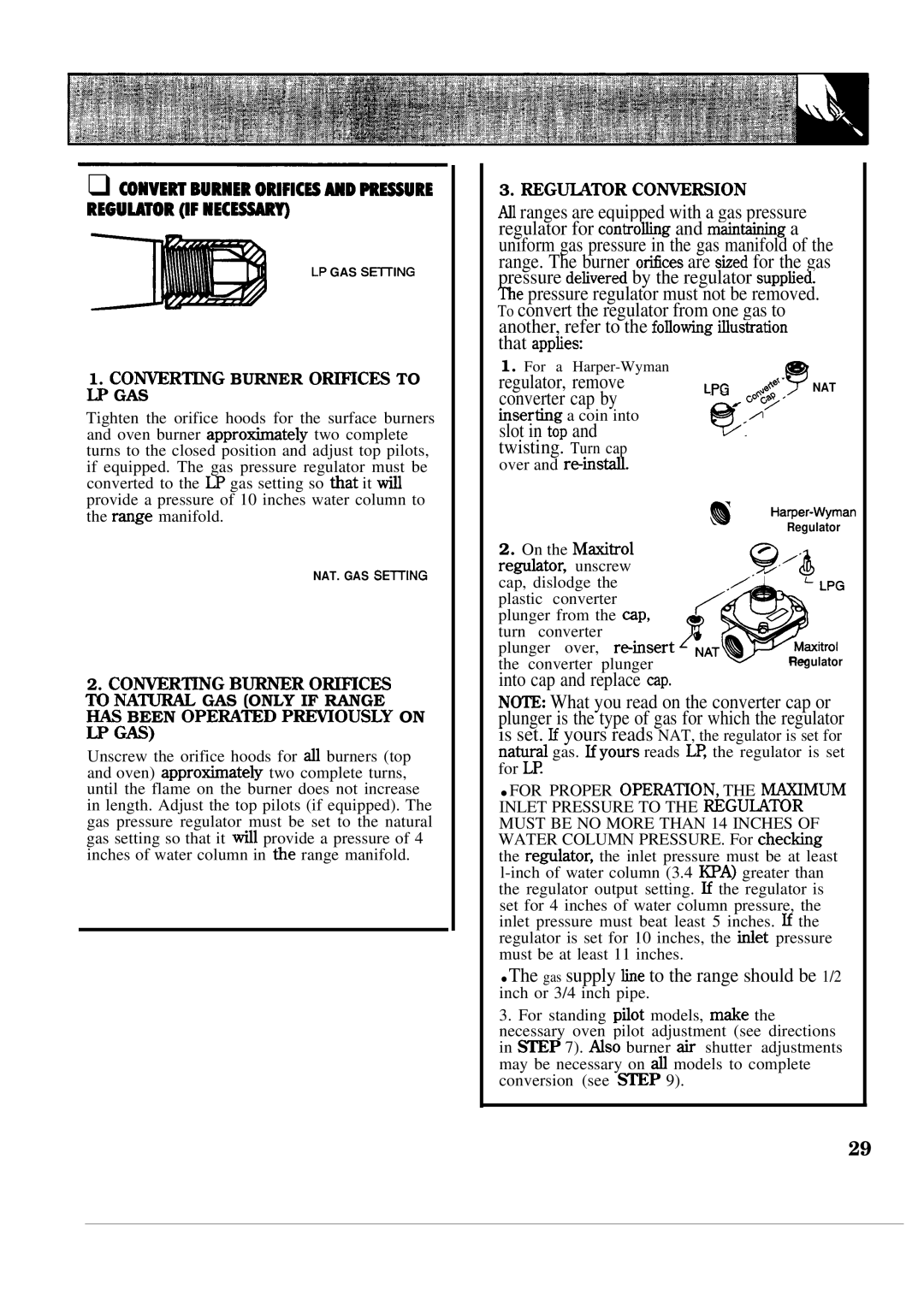 GE JGAS02PN, JMS02PN, JGAS02EN manual Lpg 