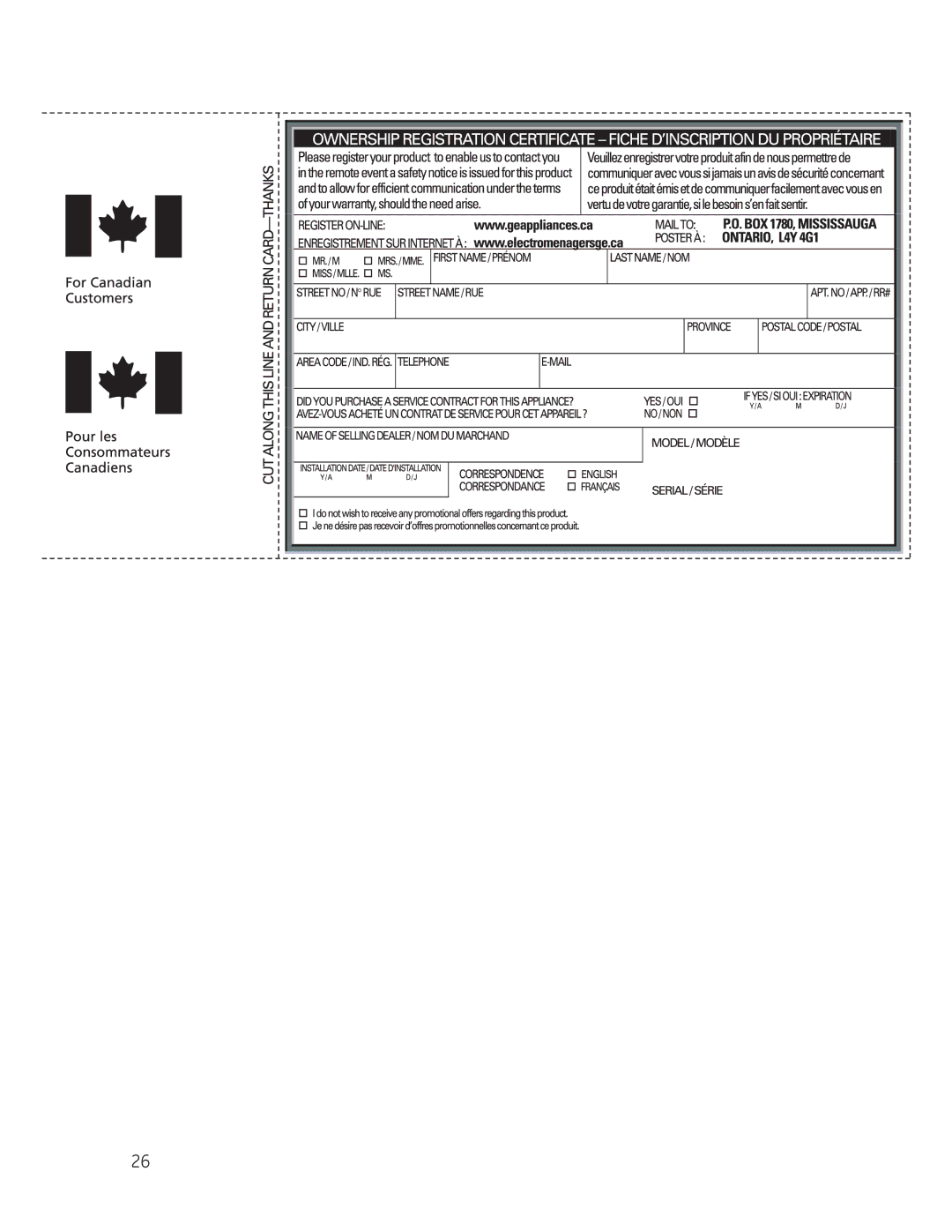 GE JP256 installation instructions 