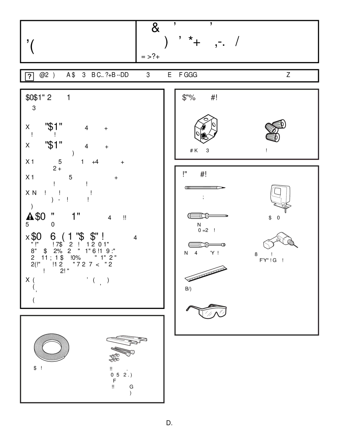 GE JP256 installation instructions Avant DE Commencer, Pièces Comprises, Matériel Requis, Outils Requis 