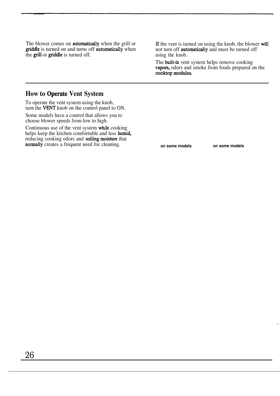 GE JP387, JP385, JP386, JP384, JP383, JP388 installation instructions How to Opemte Vent System 