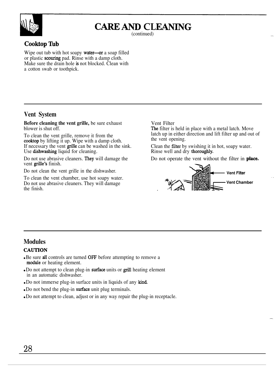 GE JP383, JP385, JP386, JP387, JP384, JP388 installation instructions ~ Cl~G, Vent System, Modules, 4A- Ill 