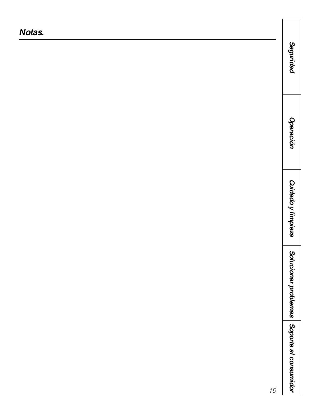 GE JP655 owner manual Operación Cuidado y limpieza 