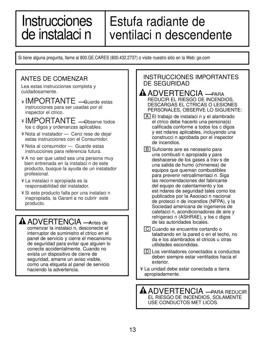 GE JP989SKSS owner manual Advertencia Para Reducir, Antes DE Comenzar, Instrucciones Importantes DE Seguridad 