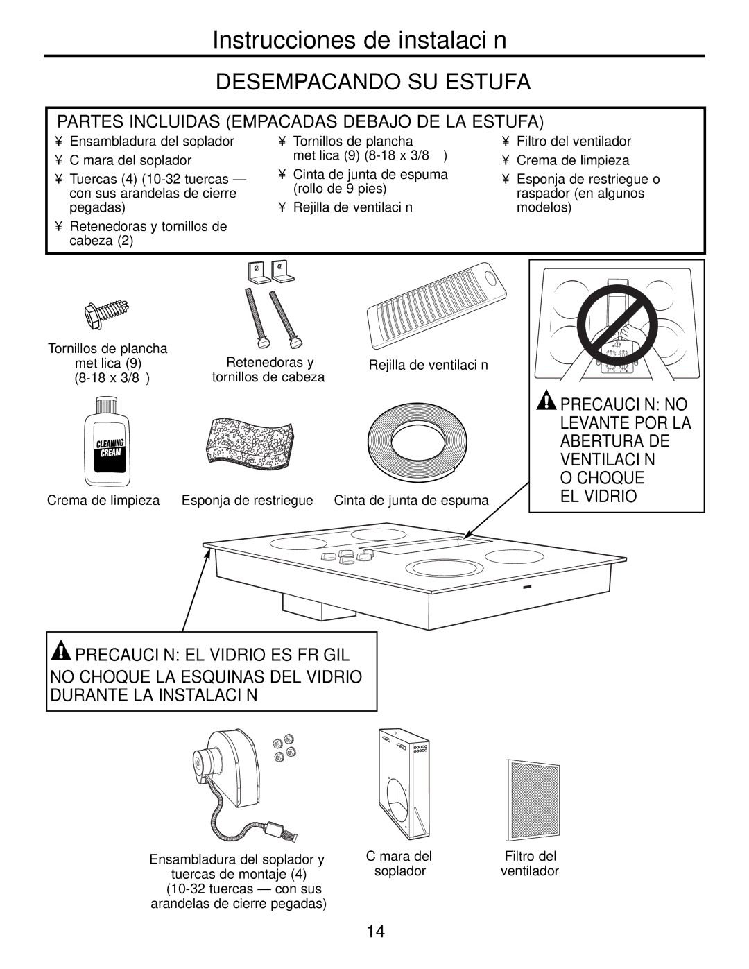 GE JP989SKSS owner manual Desempacando SU Estufa 