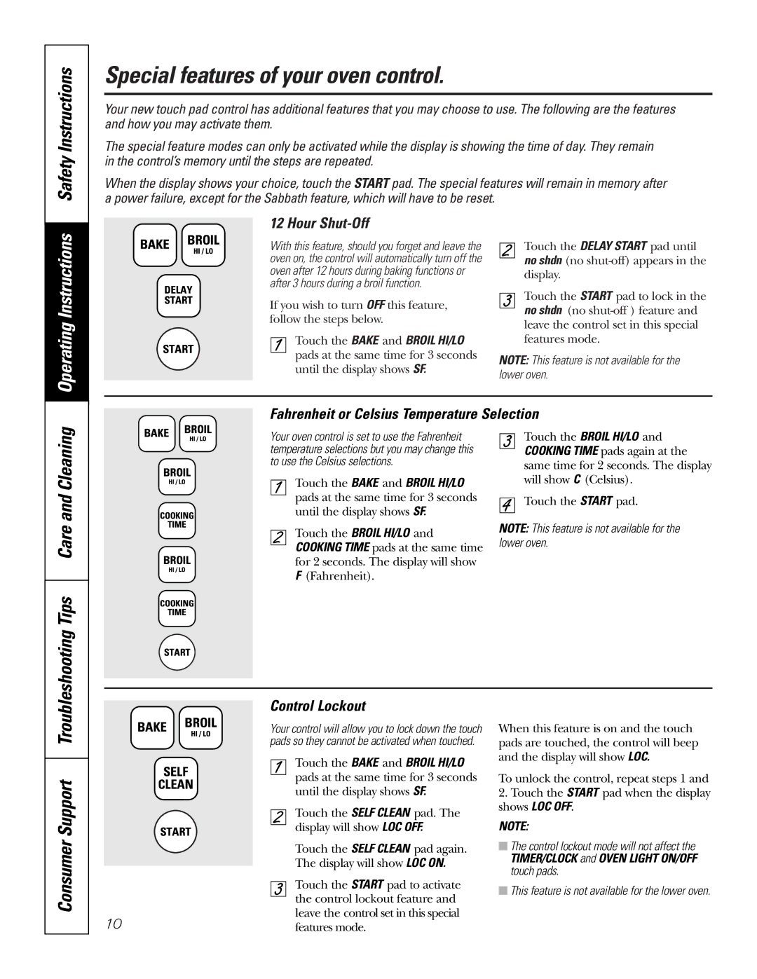 GE JRP28 owner manual Special features of your oven control, Safety Instructions, Operating Instructions 