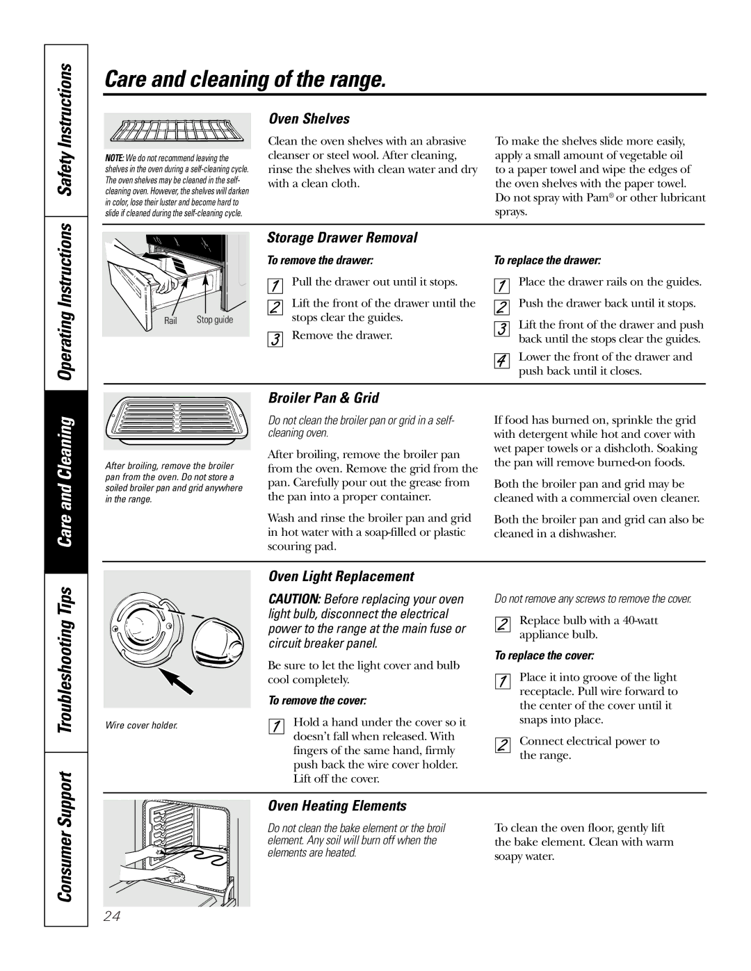 GE JRP80 owner manual Operating, Troubleshooting Tips 