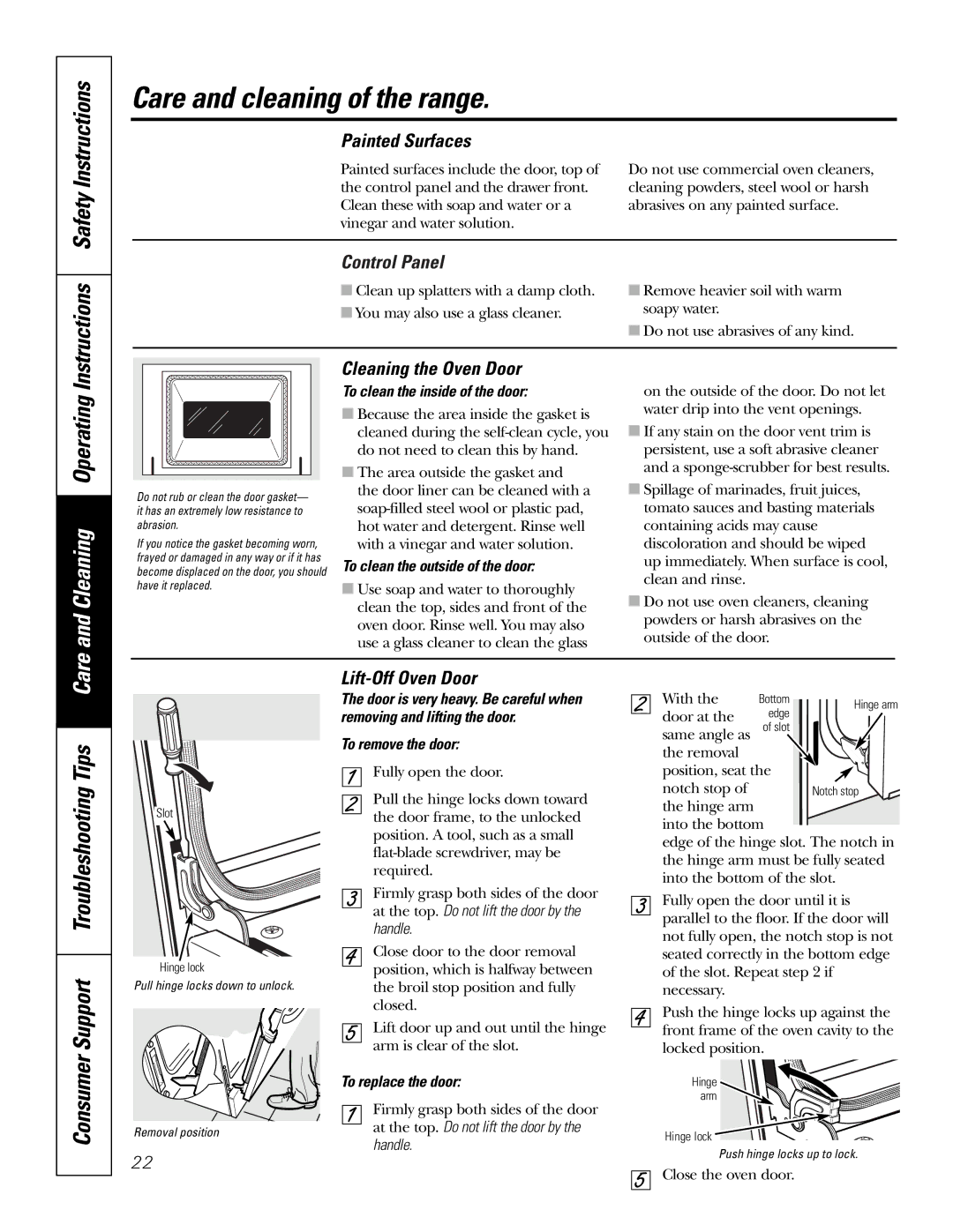 GE JS900, JD900 owner manual Instructions Safety Instructions, Consumer Support Troubleshooting Tips Care 