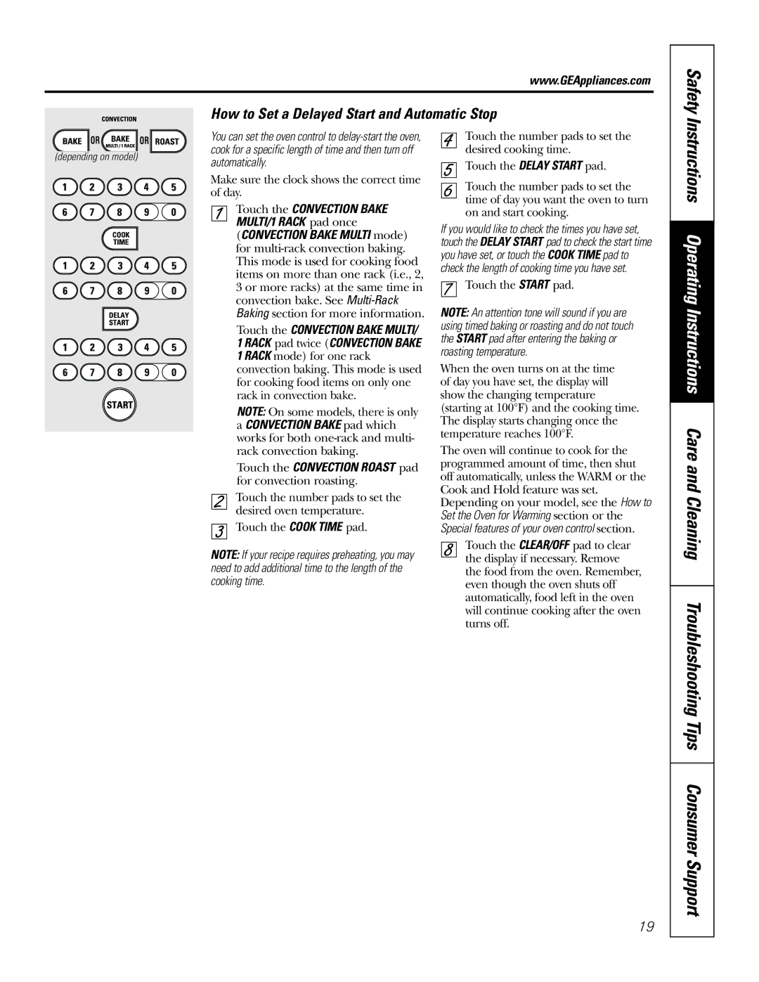 GE JSP57 owner manual Oror 