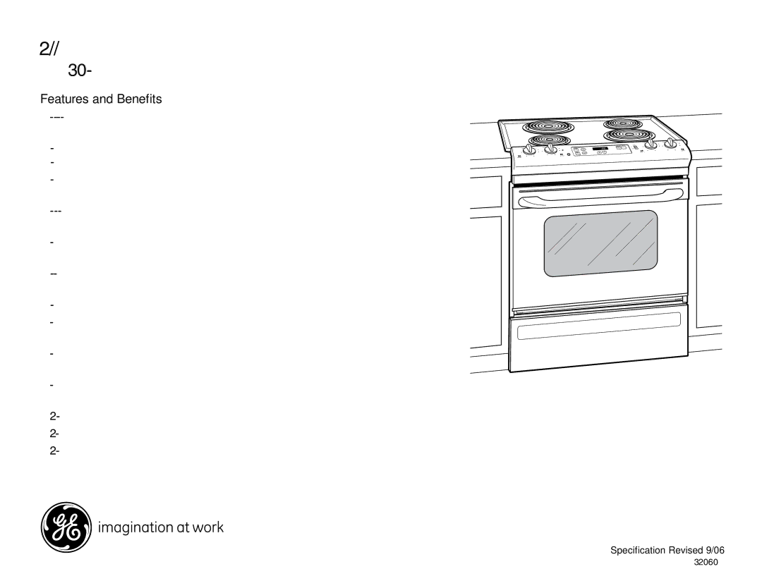 GE JSS28BK, JSS28WK, JSS28CK dimensions Features and Benefits 