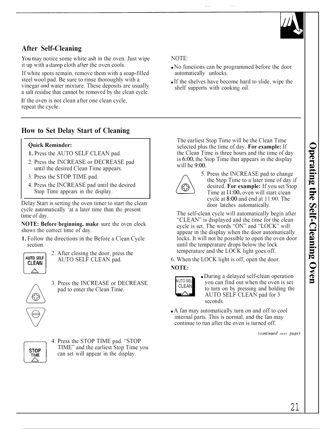 GE JTP14, JTP13 warranty After Self-Cleaning, How to Set Delay Start of Cleaning 