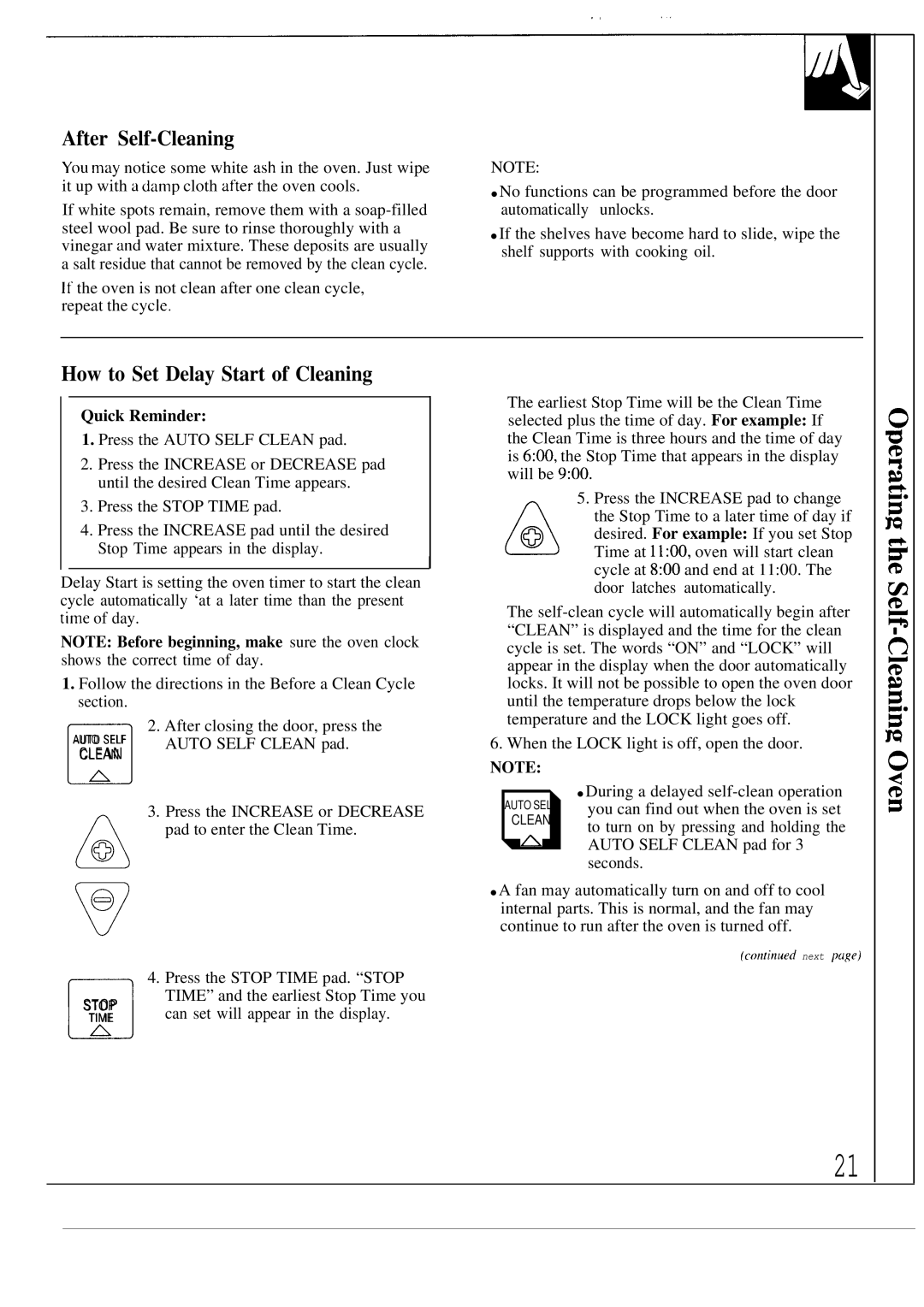 GE JTP14, JTP13 warranty After Self-Cleaning, How to Set Delay Start of Cleaning 