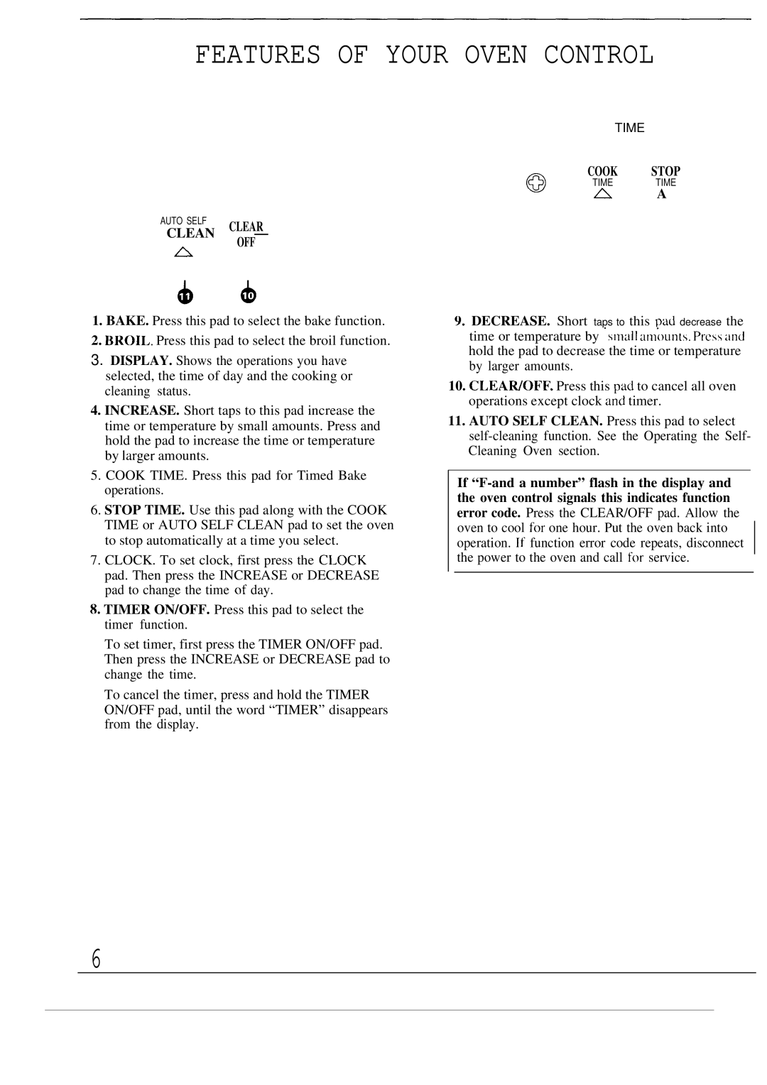 GE JTP13, JTP14 warranty Features of Your Oven Control, AbhCOOKTIME Stop 