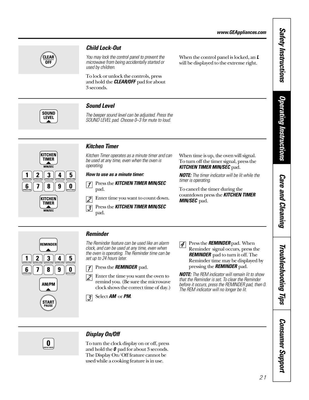 GE JTP95 owner manual Troubleshooting Tips 