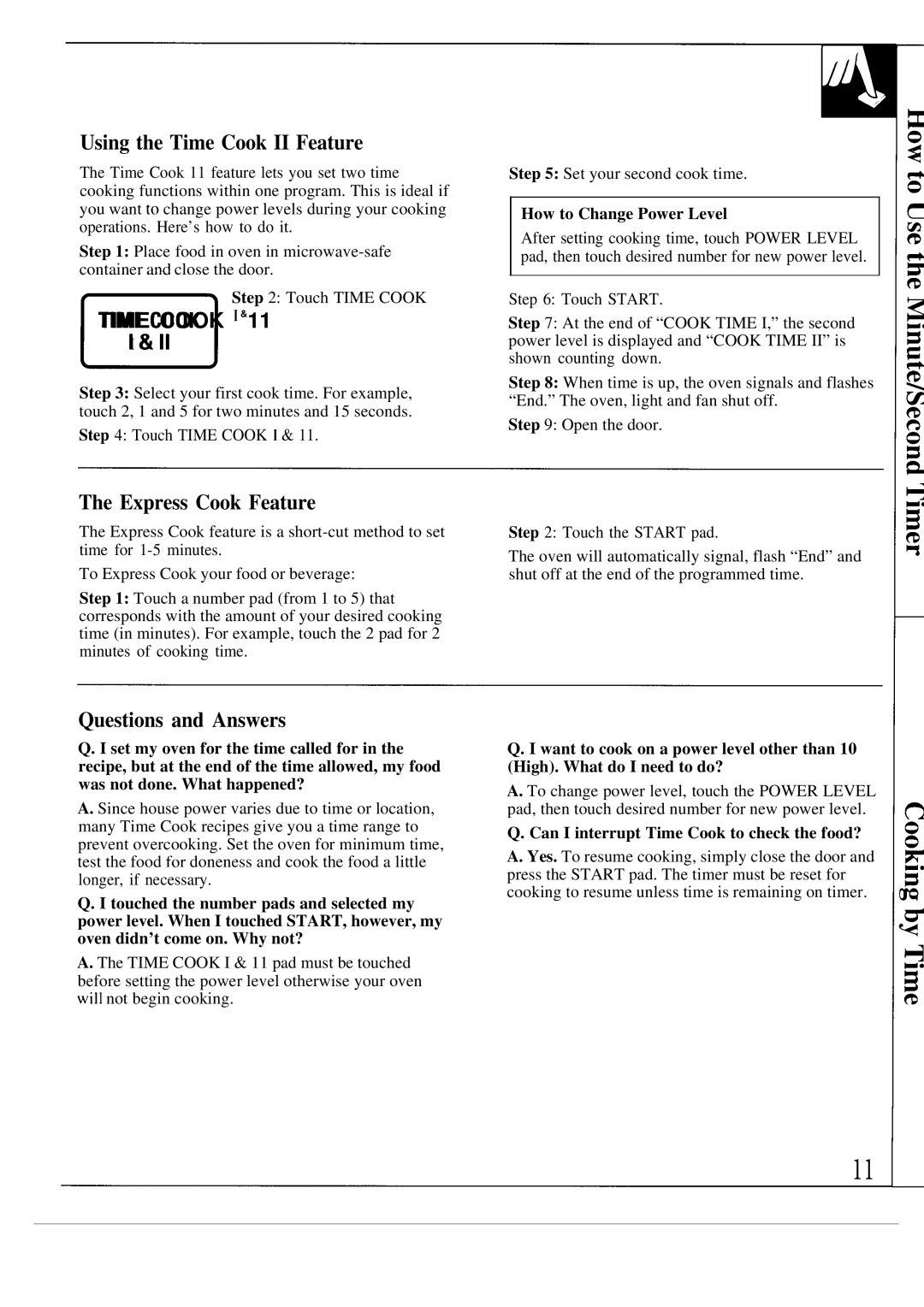 GE 164 D2588P088, JVM132K, 49-8284, JVM133K Using the Time Cook II Feature, Express Cook Feature, How to Change Power Level 