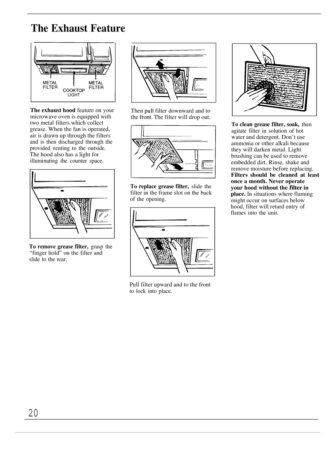 GE JVM140J, JVM142J warranty Exhaust Feature 