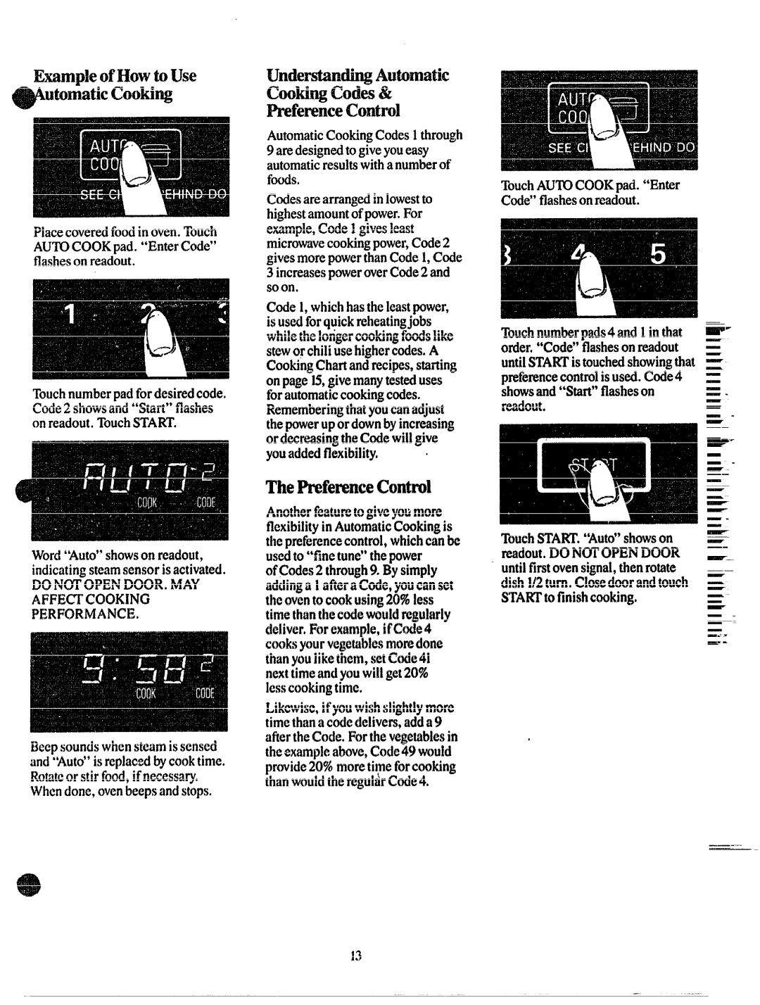 GE JVM150 manual The1%’dkxenceCmtr’d, Examplemow tow? wutomatkCooking 