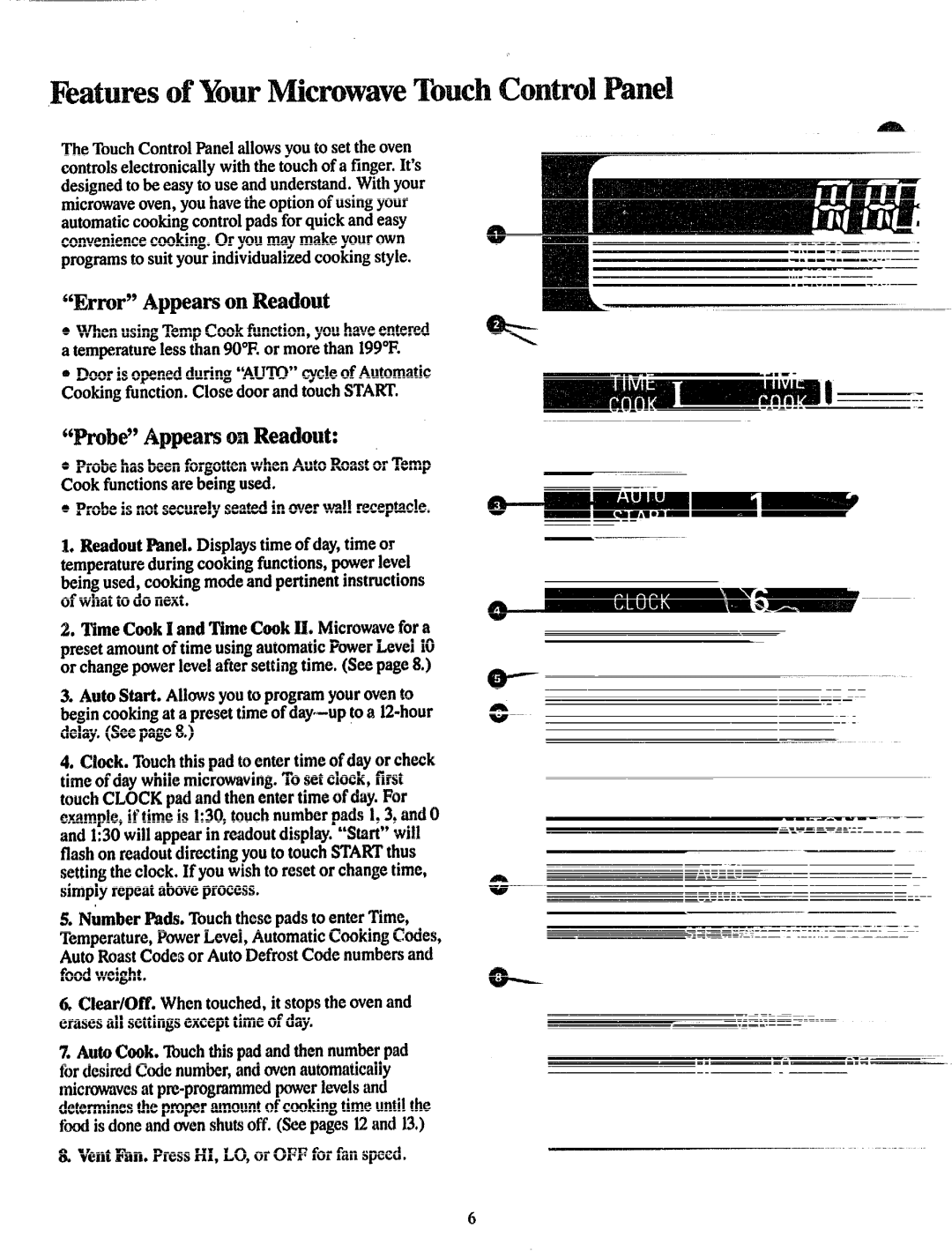 GE JVM150 manual FeaturesofYourMcmwave Touchcontrolmnel, Ul# AppearsonReadout 