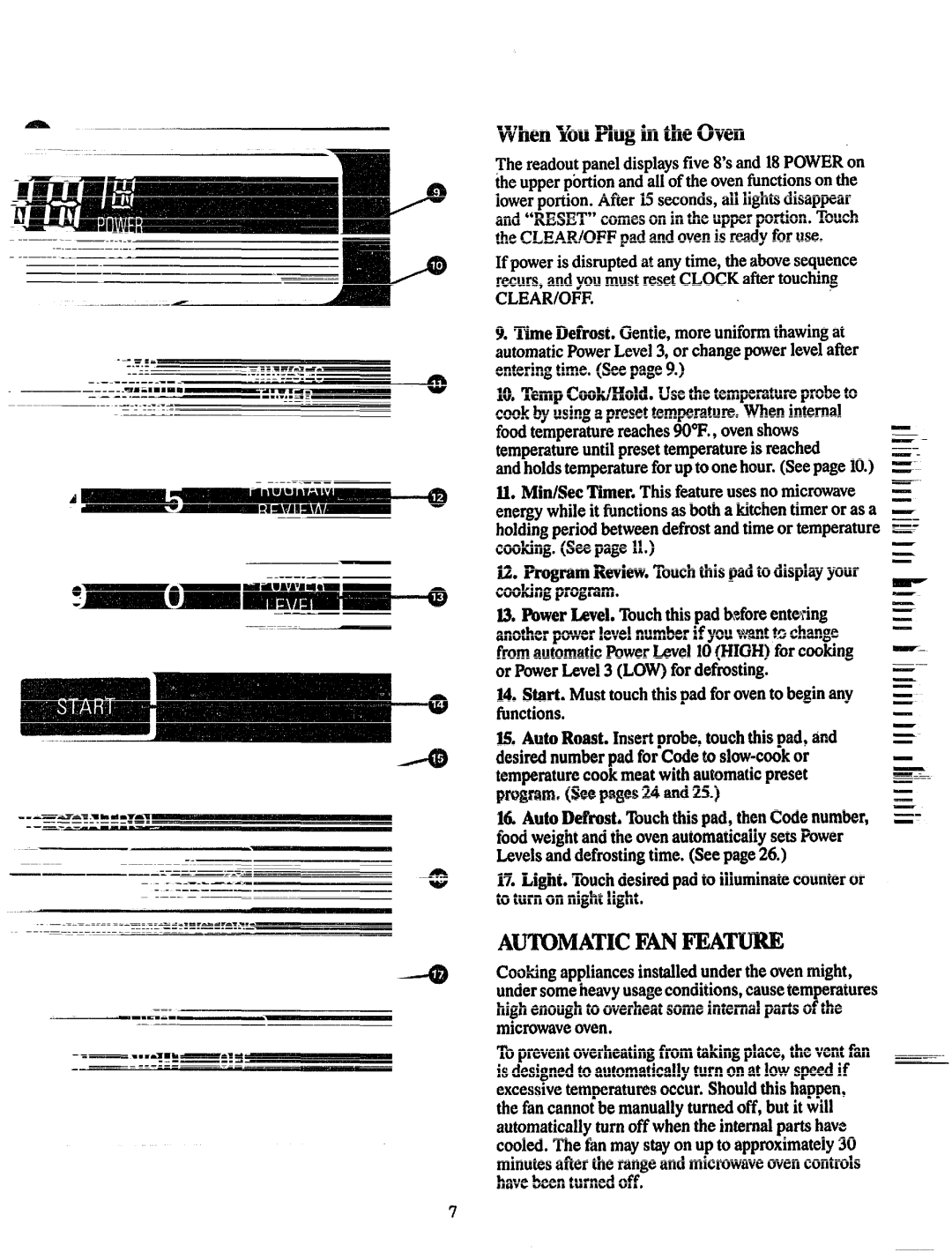 GE JVM150 manual WhenYouPlugintheOven, Cookingappliancesinstalledundertheovenmight 