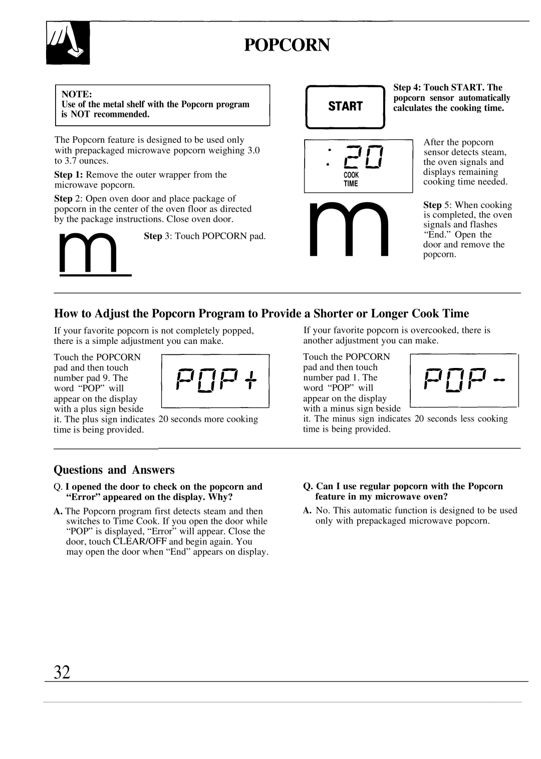 GE JVM152K, JVM150K, JVM172K, JVM153K warranty Popcow, Questions and Answers 