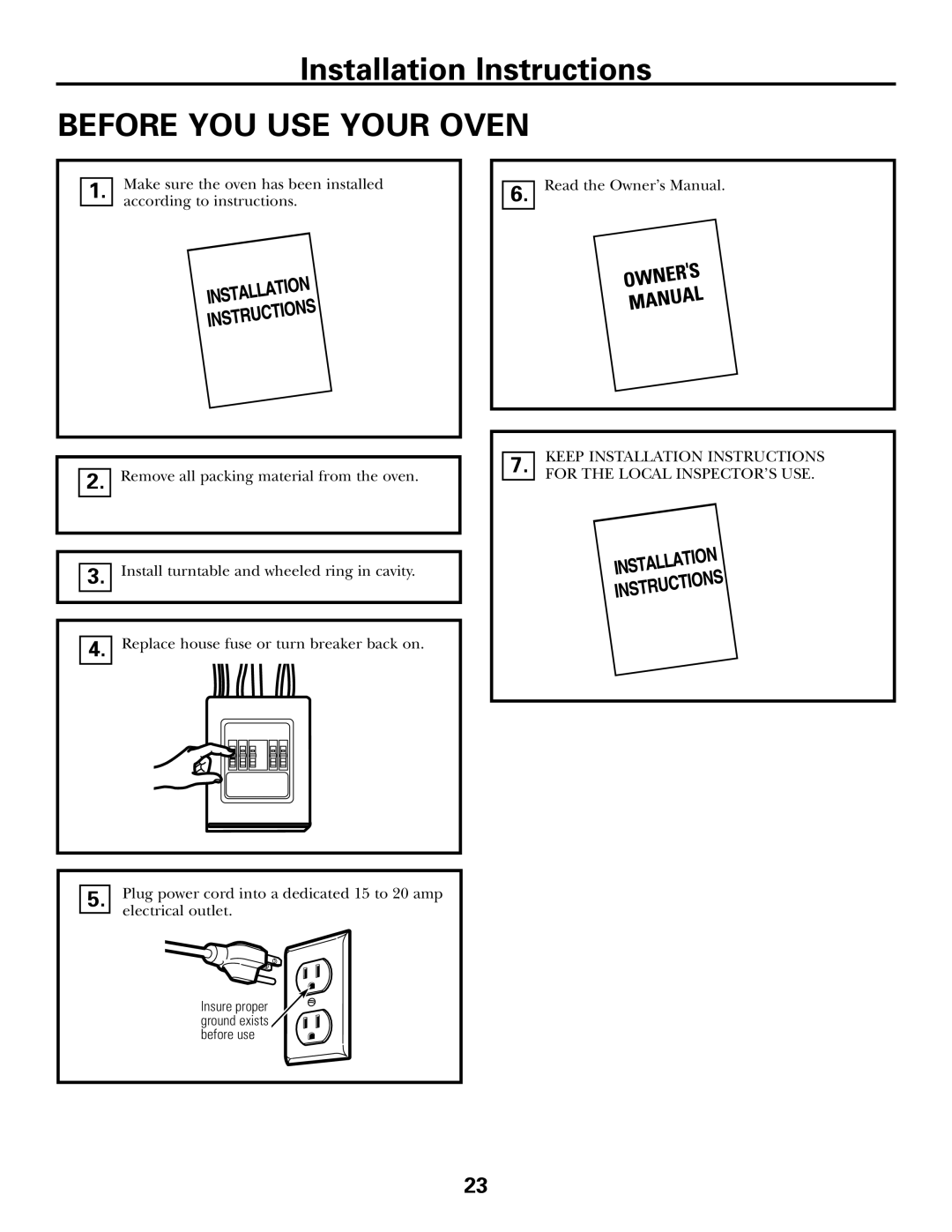 GE JVM1653WH, JVM1600 Series, JVM1653SH manual Before YOU USE Your Oven 