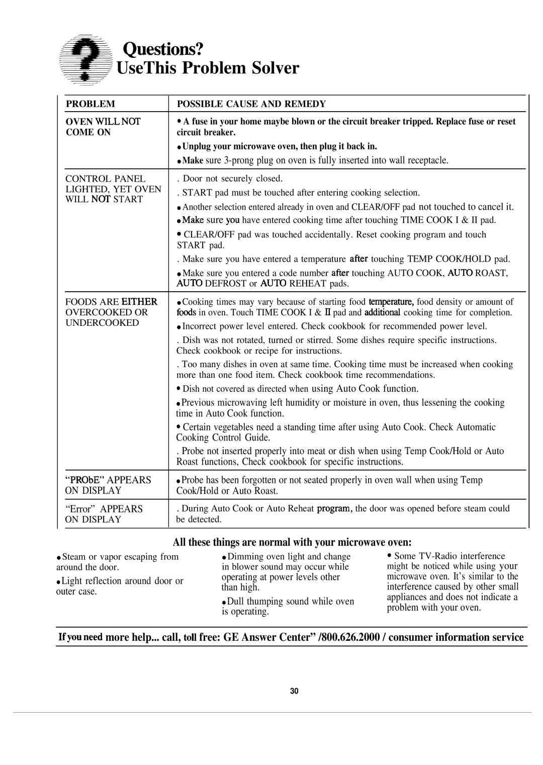 GE JVM172J warranty Questiom? ~. UseThis Problem Solver, Circuit breaker, Unplug your microwave oven, then plug it back 